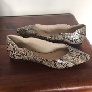 Kelly & Katie Snakeskin Flats